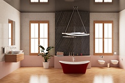 Frank Акриловая ванна 170х75 F6104 white/red – фотография-7